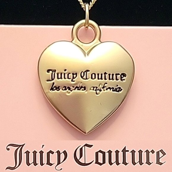 Juicy Couture Jewelry - JUICY COUTURE | 2-Way | Gold-tone Satin Finish Heart Necklace | NWT